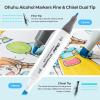 Ohuhu Markers for Starters, 80-color Chisel & Fine Dual Tips Alcohol Markers Coloring Illustration Sketching Alcohol Art Marker Set for Adult Beginner, Great Value Pack for Students’ Art Class -Manoa