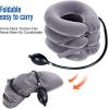 Ohuhu Neck Cervical Traction Collar Device for Neck and Back Grey (Grey)