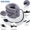 Ohuhu Neck Cervical Traction Collar Device for Neck and Back Grey (Grey)