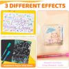 Ohuhu Outline Markers 18 Colors: Shimmer Metallic Double Line Drawing Pens for Adults Beginners Fun Crafts Art Supplies Gift Idea for Birthday Greeting Cards Glass Rock Plastic