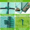 Ohuhu Plastic Greenhouse for Outdoors: Portable Walk in Plant Green House with Improved Transparent PVC Cover, 3 Tiers 12 Shelves Stands Small Greenhouses Backyard Green Houses for Outside Heavy Duty(PE Cover)