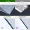 Ohuhu Plastic Greenhouse for Outdoors: Portable Walk in Plant Green House with Improved Transparent PVC Cover, 3 Tiers 12 Shelves Stands Small Greenhouses Backyard Green Houses for Outside Heavy Duty(Clear PVC Cover)