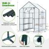 Ohuhu Plastic Greenhouse for Outdoors: Portable Walk in Plant Green House with Improved Transparent PVC Cover, 3 Tiers 12 Shelves Stands Small Greenhouses Backyard Green Houses for Outside Heavy Duty(White PE Cover)