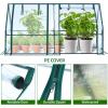 Ohuhu Portable Mini Greenhouse, 71″x36″x36″ Greenhouses for Outdoors with Dual Large Zipper Doors & Ground Stakes, Waterproof & UV Protected Plastic Green House for Outside Garden Patio Backyard(PVC)