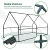 Ohuhu Portable Mini Greenhouse, 71″x36″x36″ Greenhouses for Outdoors with Dual Large Zipper Doors & Ground Stakes, Waterproof & UV Protected Plastic Green House for Outside Garden Patio Backyard(PE)