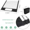 Ohuhu Roll Up Dish Drying Rack with Utensil Holder, Sink Dish Drying Rack 17.3″ L x 15.6″ W Dish Drainer Multipurpose Collapsible Dish Racks for Kitchen Counter Organizer