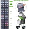 Ohuhu Shoe Storage, Ultra Large Shoe Organizer Heavy Duty 6 Pack Plastic Storage Bins Container Boxes Clear Stackable Sneaker Case Drawers Front Opening for Closet and Entryway Fit up to US Size 14(Black)