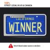 Ohuhu Silicone License Plate Frame 2-Pack with Mounting Accessories White, Rust-Proof, Rattle-Proof, Weather-Proof, Wont Block Letters/Stickers