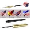 Ohuhu Steel Tip Darts, Professional Metal Darts with National Flag Flights (4 Styles) – Dart Metal Tip Set, 12 Pcs Metal Dart, Darts for Dartboard with 3 Free PVC Dart Rods