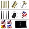 Ohuhu Steel Tip Darts, Professional Metal Darts with National Flag Flights (4 Styles) – Dart Metal Tip Set, 12 Pcs Metal Dart, Darts for Dartboard with 3 Free PVC Dart Rods