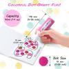 Ohuhu Washable Dot Markers for Toddler 12 Colors Bingo Daubers 40 ml (1.41 oz) with 30 Pages Kids Activity Book for Kids Children (3 Ages +) Preschool Non-Toxic Water-Based Dot Art Markers