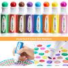 Ohuhu Washable Dot Markers for Toddler 8 Colors Bingo Daubers 40 ml (1.41 oz) with a Blank 30 Pages Kids Activity Book for Kids Children (3 Ages +) Preschool Non-Toxic Water-Based Dot Art Markers