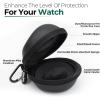 Ohuhu Watch Travel Case for Men Portable Single Watch Box and Storage Organizer for Wristwatches and Smart Watches Heightened Version up to 56mm Men Women for lover Fathers Day(2)