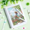 Ohuhu Water-based Markers for Adult Coloring Books No Bleeding 64 Colors Dual Tips Coloring Markers for Kids Adults Beginners Drawing Pens for Journaling Lettering (Brush & Chisel)(140 Colors)