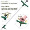 Ohuhu Weed Puller Tool, Detachable Stand-Up Weed Puller Tool with Long Handle, Stainless Steel 3-Claw Weed Remover Tool, Easily Remove Weeds Without Bending, Pulling, Kneeling for Elder