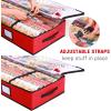 Ohuhu Wrapping Paper Storage Containers, Gift Wrap Organizer, Wrapping PaperHolder, 6000 Oxford Cloth Tear-Resistant and Waterproof, 40.5” Fits 18-24 Standers Rolls (Red)