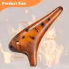 Ohuhu Zelda Ocarina with Song Book (Songs From the Legend of Zelda), 12 Hole Alto C Zelda Ocarinas Play by Link Triforce Gift for Zelda Fans with Display Stand Protective Bag(Yellow Amber)