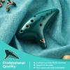 Ohuhu Zelda Ocarina with Song Book (Songs From the Legend of Zelda), 12 Hole Alto C Zelda Ocarinas Play by Link Triforce Gift for Zelda Fans with Display Stand Protective Bag(Green)