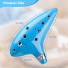 Ohuhu Zelda Ocarina with Song Book (Songs From the Legend of Zelda), 12 Hole Alto C Zelda Ocarinas Play by Link Triforce Gift for Zelda Fans with Display Stand Protective Bag(Light Blue)