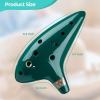Ohuhu Zelda Ocarina with Song Book (Songs From the Legend of Zelda), 12 Hole Alto C Zelda Ocarinas Play by Link Triforce Gift for Zelda Fans with Display Stand Protective Bag(Green)