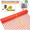 Plastic Garden Fence Animal Barrier: Ohuhu 4’x50’/7.5LBs Heavy Duty Reusable Netting Safety Fences Roll with Zip Ties, Durable Temporary Pool Fence Snow Fencing for Deer Rabbit Chicken Dog Poultry(Orange)