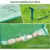 Portable Greenhouse for Outsides, Ohuhu Heavy Duty Green House Tent with Durable PE Cover, Garden Plant Protector with Zippered Door Mesh Window for Vegetables Flowers Fruits Herbs, 63x54x71 Inch(pointed roof – green)
