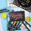 Premium Metallic Marker Calligraphy Brush Pens, Ohuhu Set of 12 Glitter Paint Pen Metallic Marker for DIY Birthday Greeting Card Making Black Papers Photo Album Glass Rock Painting Back To School