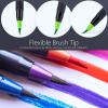 Professional Watercolor Brush Markers Pen 24 Colors of Ohuhu, Water Based Drawing Marker Brushes W/A Blending Aqua Pen, Water Soluble for Adult Coloring Books Comic Calligraphy(50)