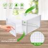 Shoe Organizer, Ohuhu 12 Pack Clear Shoe Storage Box Containers High Quanlity Stackable Foldable Sneaker Bins Display Holder Drawer Type Front Opening for Closets and Entryway Fit up to US Size 9.5