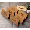 Thank You Cards of Ohuhu, 36 Pack Brown Kraft Paper 6 Design of Assorted Thank U Greeting Note Card with Envelopes and Stickers for Wedding, Business, Birthday, Baby Shower, Blank Inside, 4 x 6 Inch
