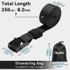 Tie Down Straps with Buckles: Ohuhu 4 Pack Cam Buckle Lashing Straps 367 lbs Load Cap with 1100 lbs Breaking Strength Limit, 1″x 8.2′ Tie-Down Strap with Carry Bag for Motorcycle Cargo Trucks Luggage(10-Pack)