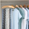 Tie Rack Hanger for Closet: Ohuhu 24 Folding Hooks Tie Hangers for Men Wooden Tie Holder Organizer Space Saving Necktie Storage 360 Degree Rotating Ties Belts Scarves Tank Tops Accessories-Walnut(Burlywood)