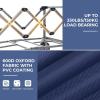 Wagon Cart Foldable Utility Wagons: Ohuhu Collapsible Folding Shopping Carts with Wheels, 85L/330 LB Capacity 600D Oxford Fabric Heavy-Duty Portable Grocery Wagon for Sports Camping Picnic Garden(Dark Blue)