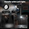 Walking Cane for Men Women: Ohuhu Walking Canes with LED Light Folding Walking Stick Adjustable Free Standing Canes with Wrist Strap Travel Bag for Seniors Adults(1 pack)