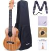 23 Inch Ukelele for Adults, Ohuhu Concert Ukuleles for Uke Beginners, with Ukalalee Backpack Style Gig Bag, Ukelele Strap (Strap Pins and Aquila Strings Installed) for Father Gift Idea