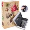 Book Safe Box with Combination Lock, Ohuhu Upgrade Dictionary Diversion Safe Secret Hidden Box for Home Office, Portable Safe Box for Money Cash Jewelry(Rose)