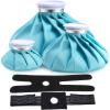 Ice Bags for Injuries Reusable: Ohuhu 3 Packs Ice Cold Packs with 2 Wrap Ice Bag Hot Water Hot & Cold Therapy Pain Relief for Knee Leg Injury No-Leak Waterproof Ice Bags 3 Sizes 6″/9″/11″, Light Blue(Light Blue)