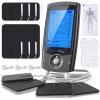 Independent Dual Channel TENS EMS Unit of Ohuhu, AS8012 TENS and Powered Muscle Stimulator with 20 Massage Modes for Pain Relief, Rechargeable Massager 24 Pads, Matte Black Mother Father’s Day Gift