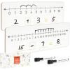 Ohuhu 2-Pack Number Line White Boards 4″ x 12″ – Double-Sided Dry Erase Boards – Number Line 0-20 on One Side & 0-10 on The Other – Math Manipulatives Set Including 2 Lapboards 2 Markers for Students