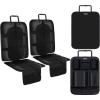 Ohuhu 4 Packs Thickest Child Car Seat Protectors and Kick Mat Car Back Seat Cover, 2 Sets Auto Seat Cover for Carseats and Kids Kick Mats with Backseat Organizer Pockets Storage, Perfect for Dog Mats