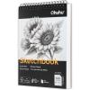 Ohuhu 9×12 Tear-Resistant Sketch Book – Bamboo Fiber Drawing Sketchbook – Top Spiral-Bound Sketch Pad – 100 Sheets Sketching Book – 79 lb/110 gsm – Acid-Free Art Drawing Painting Paper for Artists