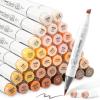 Ohuhu Alcohol Markers Skin Tone Brush Tip -Skin Color Art Marker Set for Artist Adults Coloring Illustration -36 Portrait Colors – Refillable Ink – Brush & Chisel Dual Tips- Honolulu of Ohuhu Markers
