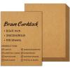 Ohuhu Black Cardstock Thick Paper 100 Sheets – Ohuhu 8.5″ x 11″ Heavyweight 80 lb/216 gsm Card Stock for Crafts and DIY Card Making(Brown)