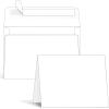Ohuhu Blank White Cards and Envelopes 100 Pack – 5″ x 7″ Heavyweight Folded Cardstock and A7 Envelopes for DIY Greeting Cards Wedding Birthday Invitations Baby Shower Thank You Cards and All Occasions(White)