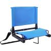Ohuhu Bleacher Seat with Backrest, Stadium Seats for Bleacher Chairs with Back Support Portable Bleachers Seat with Shoulder Straps and Hook for Sports Events Baseball Soccer Kayak Boat