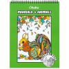 Ohuhu Double-Sided Bleedproof Coloring Book for Alcohol Markers – 8″x10″ My Simple Pleasure Coloring Book – 20 Sheets/40 Patterns – Top Spiral-Bound Design – Stress-Relieving Gift for Adults Teens(Mandala & Animals)