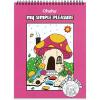 Ohuhu Double-Sided Bleedproof Coloring Book for Alcohol Markers – 8″x10″ My Simple Pleasure Coloring Book – 20 Sheets/40 Patterns – Top Spiral-Bound Design – Stress-Relieving Gift for Adults Teens(Warm White)