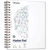 Ohuhu Double-Sided Marker Pad Art Sketchbook Bleedproof – 7″x10″ Large Paper Size – 90 lb/150 gsm Smooth Drawing Paper – 60 Sheets/120 Pages – Spiral Bound Sketching Book for Alcohol Markers(7×10)