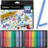 Ohuhu Fabric Markers Permanent for Clothes: 30 Colors Fine Point Fabric Paint Pens For T Shirts Jeans Sneakers Canvas Bag Baby Bibs Onesies No Bleed No Fade Clothing Marker for Adults Ages 14+