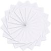 Ohuhu Handkerchiefs for Men, 100% Soft Cotton Hankerchief Machine Wash White Pocket Square for Suit – 16” x 16” Mens Hankie(18)